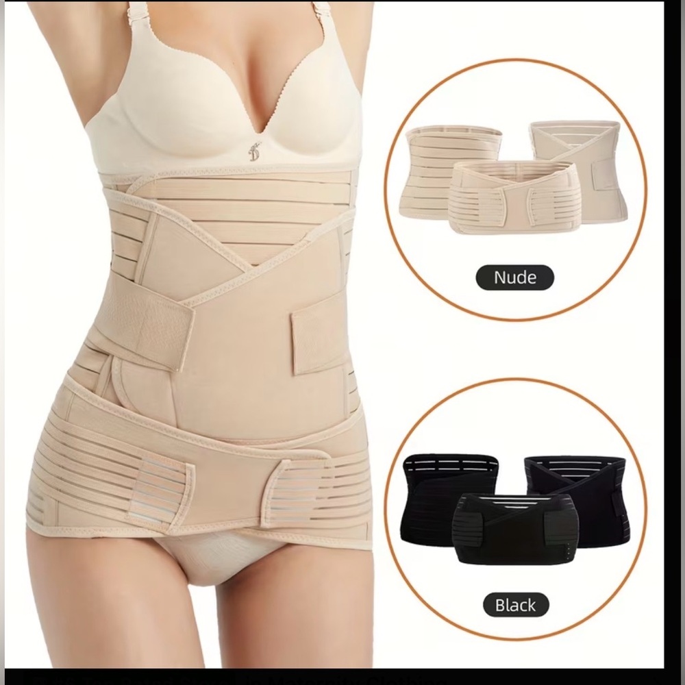 New! Postpartum Support Belly Wrap - Nude Waist Trainer size: one size fits all